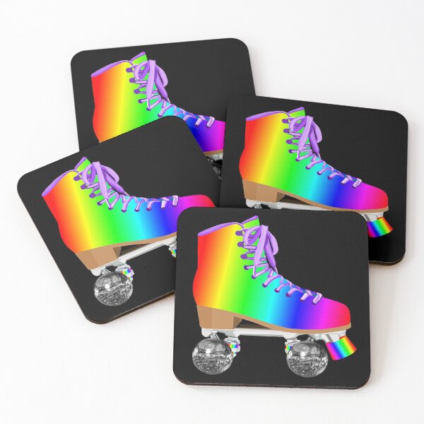 Item preview, Retro Rainbow 70s Disco Roller Skates designed and sold by Deborah Camp.