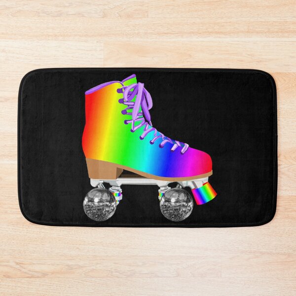 Item preview, Retro Rainbow 70s Disco Roller Skates designed and sold by Deborah Camp.
