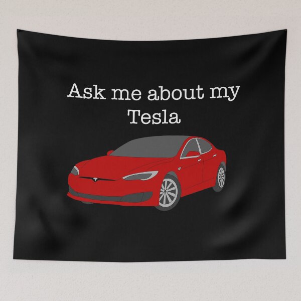Item preview, Model S - Ask Me About My Tesla (Red) designed and sold by karyann.
