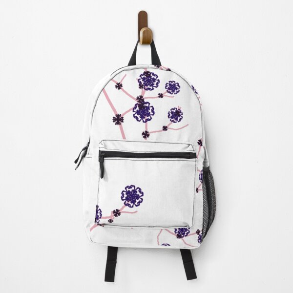 Item preview, ֎ TREE OF LIFE ֍ Fractal ~*Eggplant Sakura*~ Retro Floral Flower Botanical Nature Landscape ~ Sacred Geometry~pink tones~psychadelic designed and sold by Spinning Plates 360.