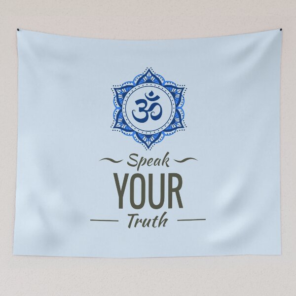 Item preview, Speak Your Truth Yoga Om Mandala designed and sold by MindfulMeta.