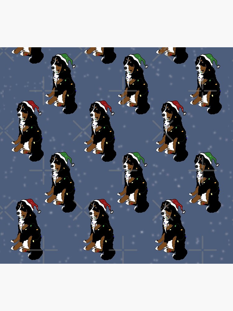Disover Christmas Holiday Bernese Mountain Dog Pattern Socks