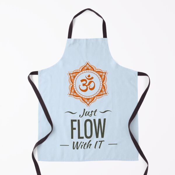 Item preview, Just Flow With IT Yoga Om Mandala designed and sold by MindfulMeta.