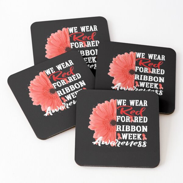 Item preview, We Wear Red For Red Ribbon Week Awareness Rainbow Gift sunflower  designed and sold by mohmmed22.