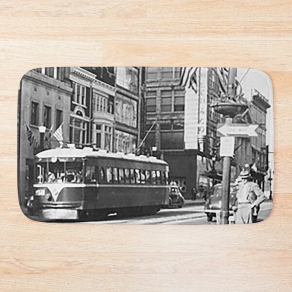 Item preview, Trolley Car, Lehigh Valley Transit Company, 600 block of Hamilton 1937, Allentown PA, Downtown Allentown, designed and sold by Nostrathomas66.