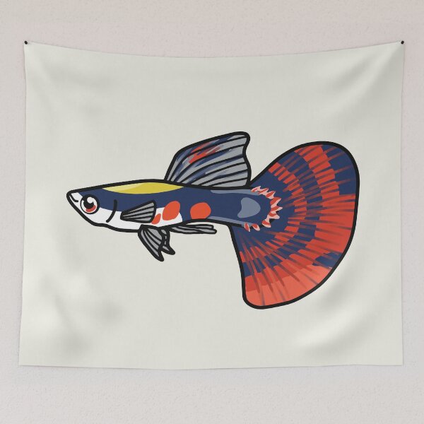 Item preview, Platinum Dragon Guppy best fishkeeper gift, aquarium gift - aquadesk designed and sold by Aquadesk.