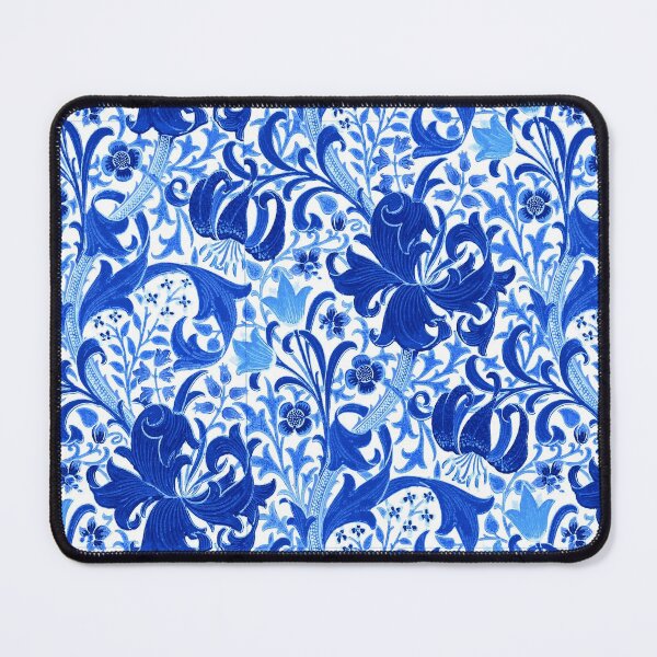 Item preview, William Morris Iris and Lily, Cobalt Blue designed and sold by Marymarice.