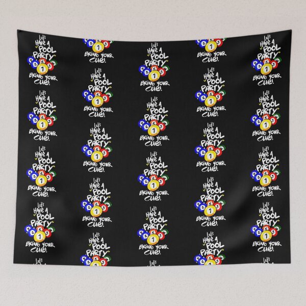 Item preview, Let’s Have a Pool Party Bring Your Cue designed and sold by juicylogo699.