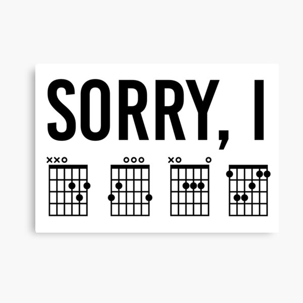 Sorry I-DGAF Funny Hidden Message Guitar Chords For Lover T-Shirt,Funny  Musician Short  Poster for Sale by Djikou