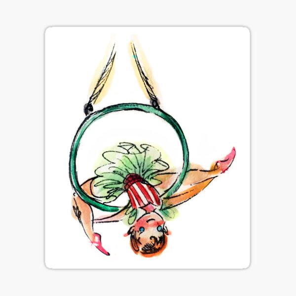 Holiday Cerceau Girl Sticker