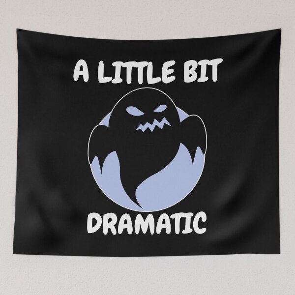 Item preview, Funny Halloween Ghost Design - A Little Bit Dramatic designed and sold by TeesForTheWorld.