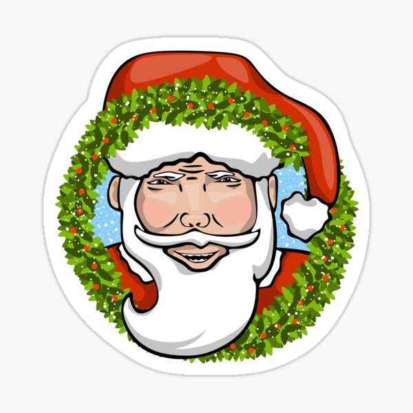 Holiday Santa Clause Sticker