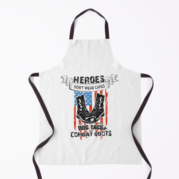 Item preview, Heroes Don't Wear Capes, They Wear Dog Tags & Combat Boots 4th of July designed and sold by ZETTIF ⭐⭐⭐⭐⭐.