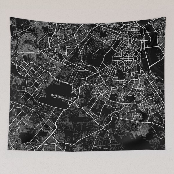 Item preview, New Delhi City Map of India - Full Moon designed and sold by deMAP.