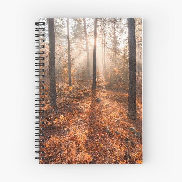 Item preview, Foggy morning autumn forest designed and sold by Juhku.