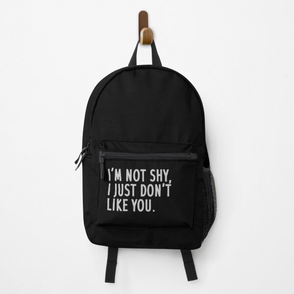 Item preview, I'm not shy, i just don't like you. Black T-shirt Typography design designed and sold by MissDewi.