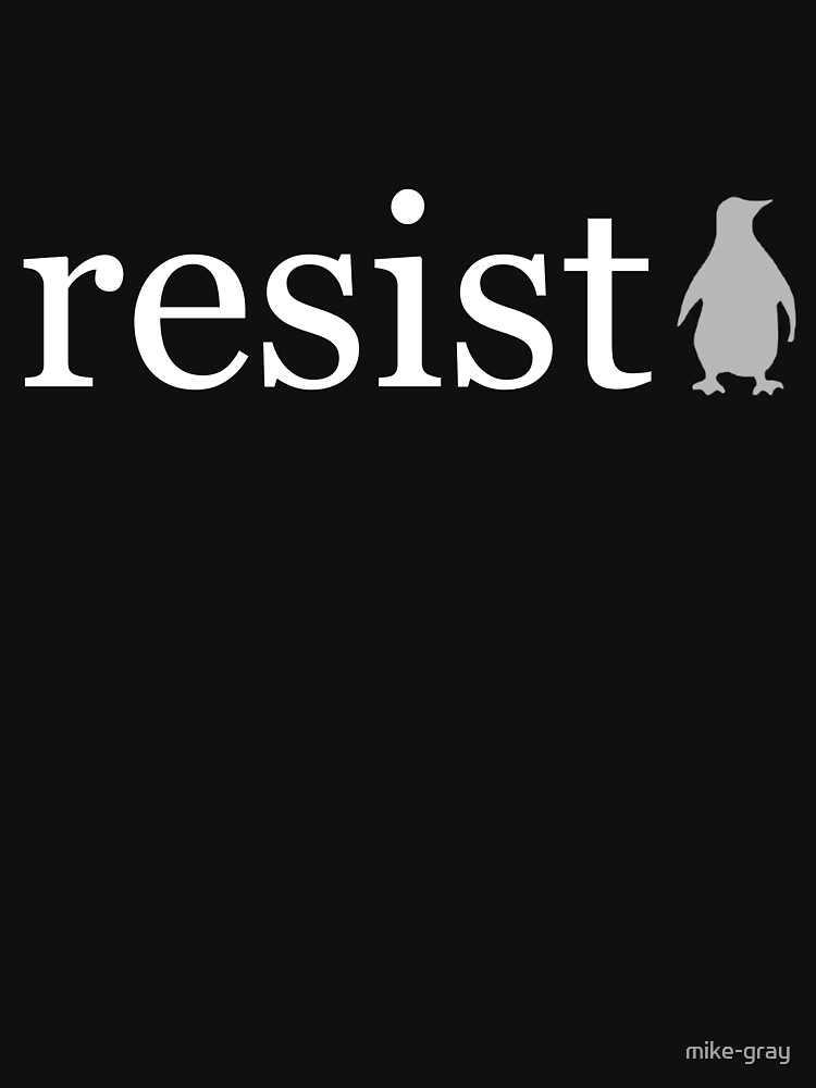The Word Resist Written in White on a Black Background by mike-gray