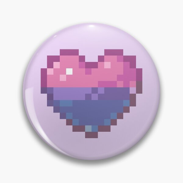 Item preview, Pixel Bi Heart designed and sold by abitofkake.