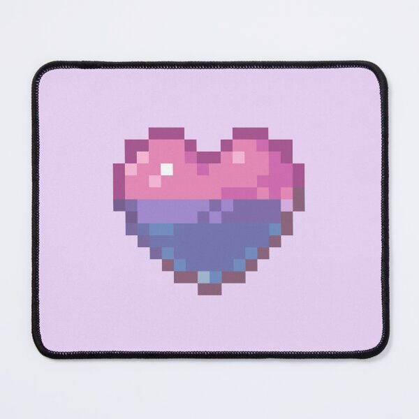 Item preview, Pixel Bi Heart designed and sold by abitofkake.