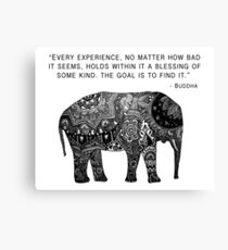 Buddha Wisdom Elephant Leinwanddruck