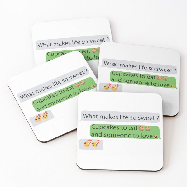 Item preview, What makes life so sweet ? Cupcakes to eat and someone to love designed and sold by Badrart.