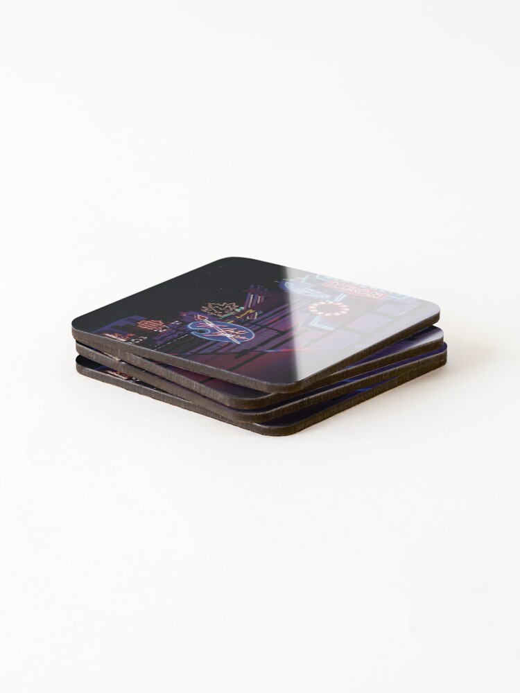 Thumbnail 4 of 5, Coasters (Set of 4), Neon Museum designed and sold by RSSDesignsYeg.