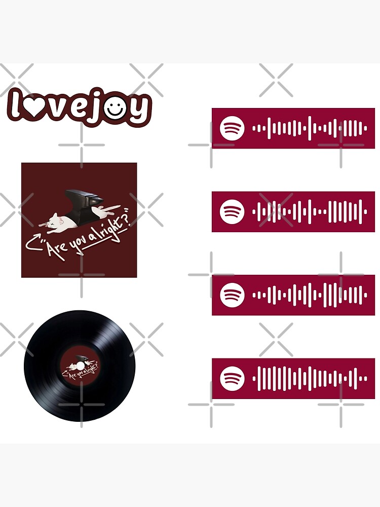 "Lovejoy Are you alright Codes Sticker pack" Poster by Blessya Redbubble