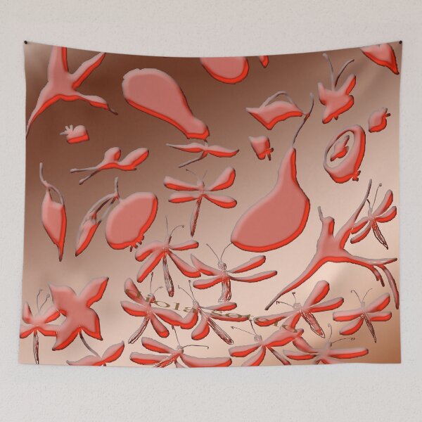 Item preview, Birds, dragonflies and fruits designed and sold by Diola Sotelo.