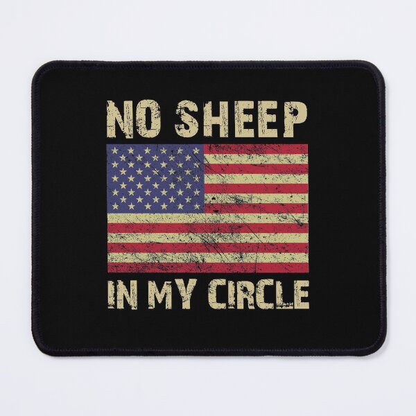 Item preview, No Sheep In My Circle American Flag Graphic Tees designed and sold by Easy-Logo.