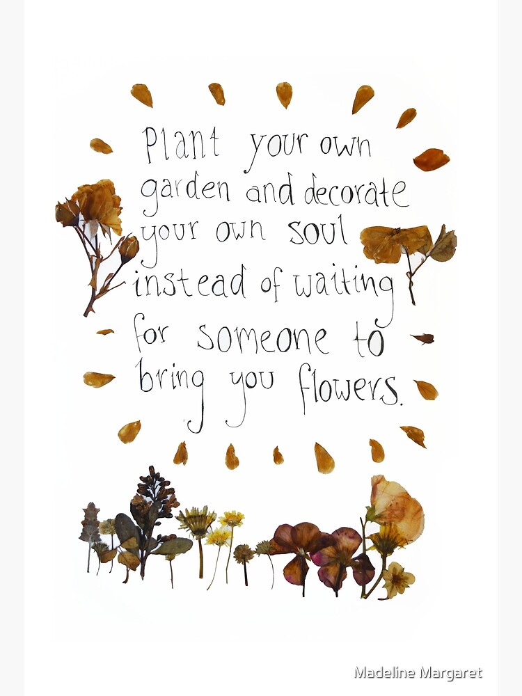 Plant Your Own Garden Postcard By Madmargaret Redbubble