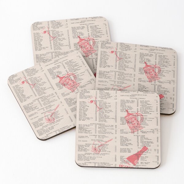 Item preview, Vintage menu beverages designed and sold by MomOfArtists.