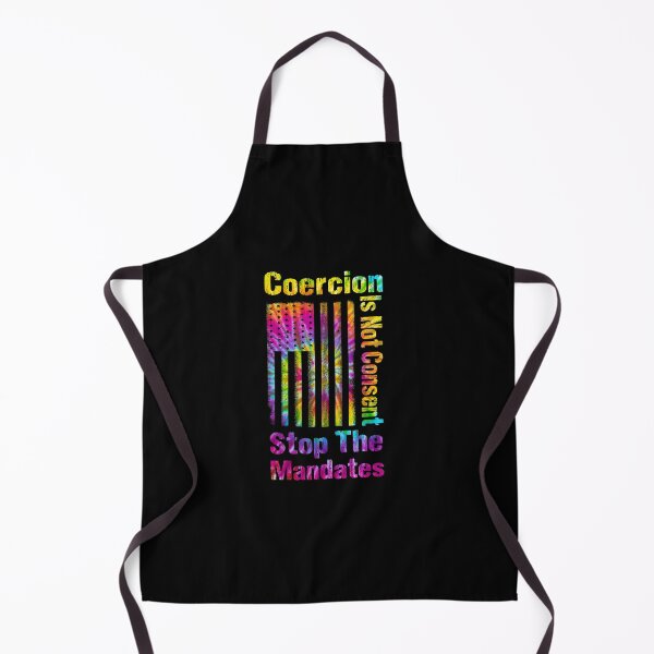Item preview, Coercion is Not Consent Stop The Mandates colorful distressed flag usa designed and sold by biigshow.