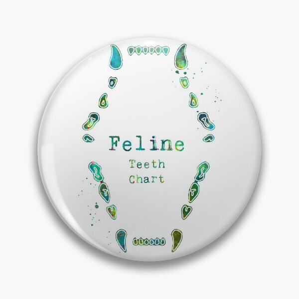 Item preview, Feline Cat Teeth Dental Chart designed and sold by EvasDreams.