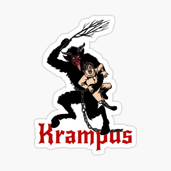 Item preview, Merry Krampus Gruss Vom Greetings from Christmas Demon designed and sold by Flying Jake.