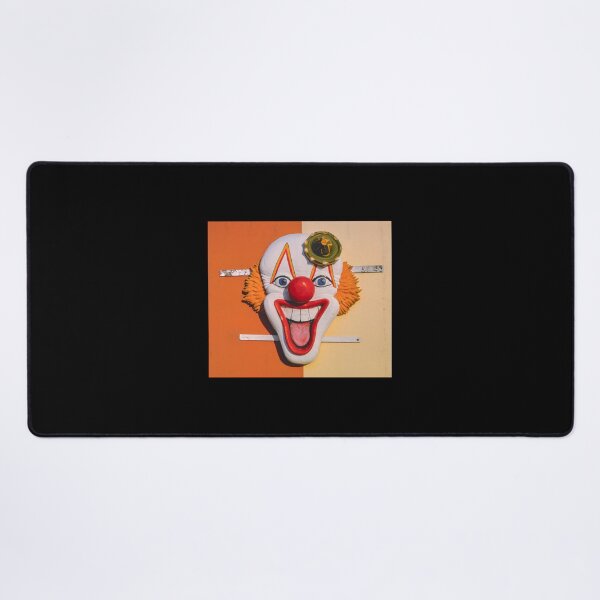 Creepy Clown with a Green Hat Desk Mat