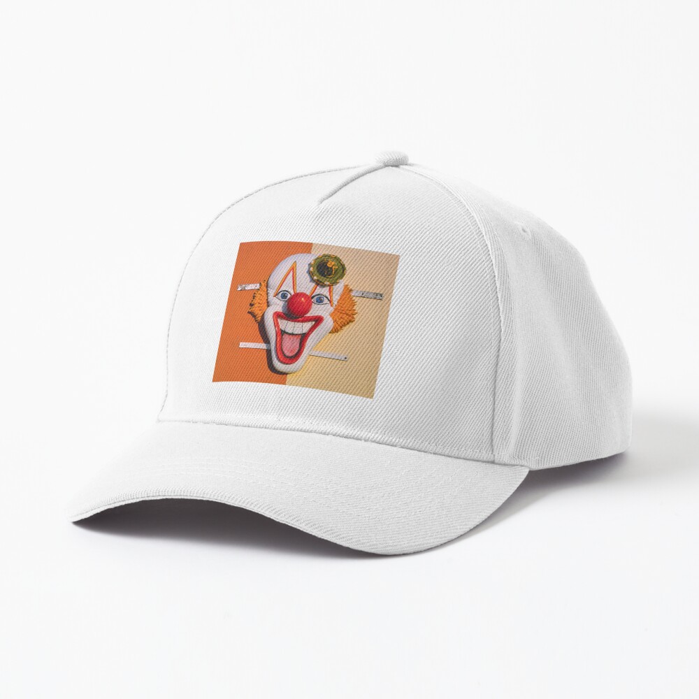Creepy Clown with a Green Hat Cap