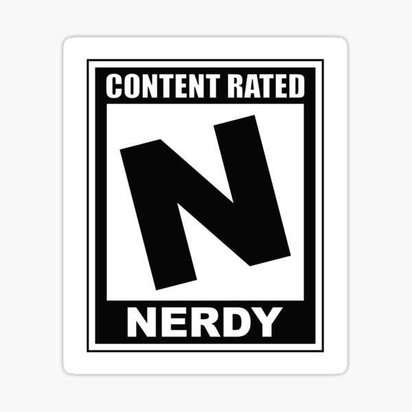 N is for Nerdy Sticker