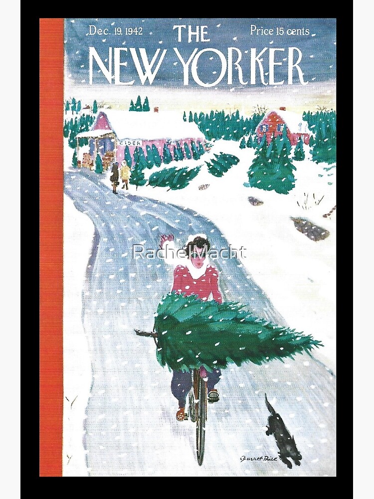 Discover THE NEW YORKER MAGAZINE COVER FROM 19 December 1942 Premium Matte Vertical Poster