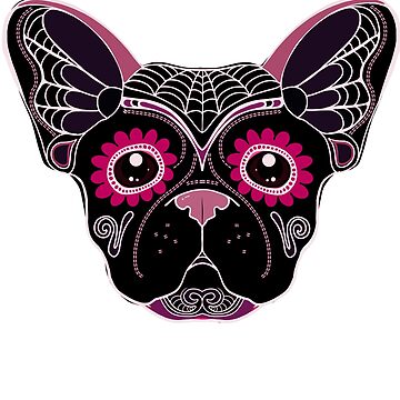 Frenchie Sugar Skull Hlalloween cheapest Pillows