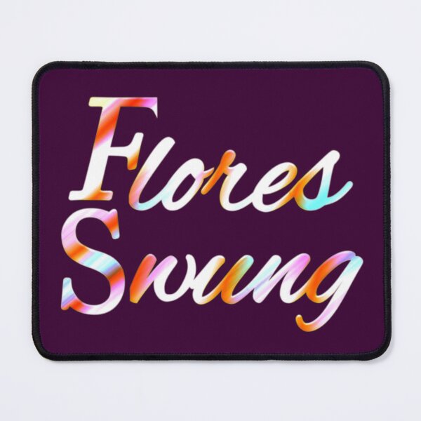 Item preview, Flores Swung Simple Textart Design designed and sold by Zareen Sayyed.