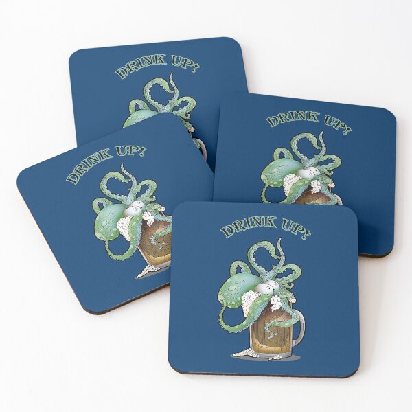 Item preview, Octopus Drink: Green drink up designed and sold by iduzarts.