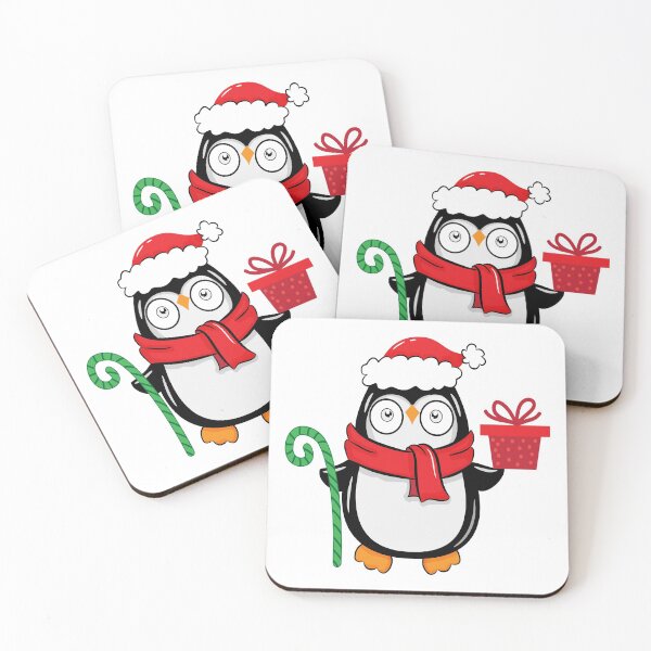 Item preview, Penguin Christmas with gifts designed and sold by MisPuHoney.