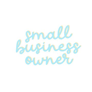 Artwork thumbnail, small business owner - blue by AphroditeByE888