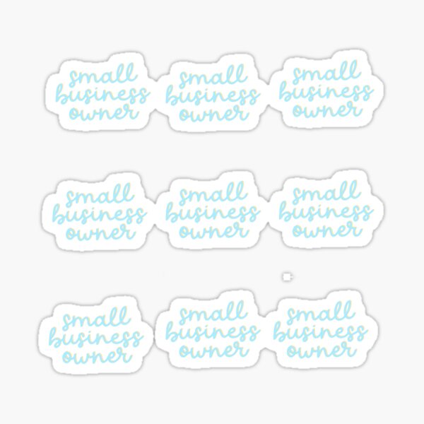 Item preview, small business owner - blue designed and sold by AphroditeByE888.