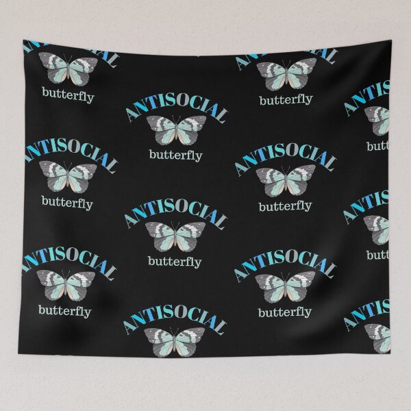 Item preview, Anti Social Butterfly , Social Butterfly Tee, Butterfly, Antisocial, Introvert, Graphic Tee, Gift, Butterflies designed and sold by artbyrosse.