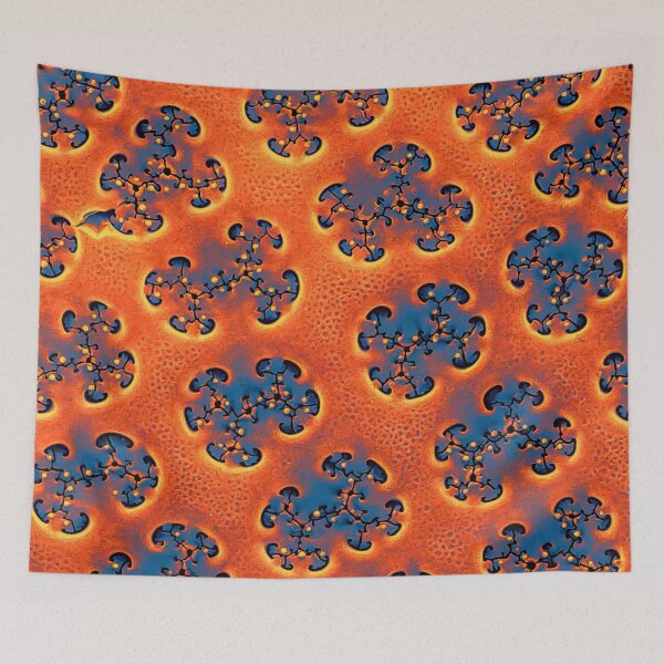 Item preview, Arachnodiscus External - Orange and Blue  designed and sold by DiatomsATTACK.