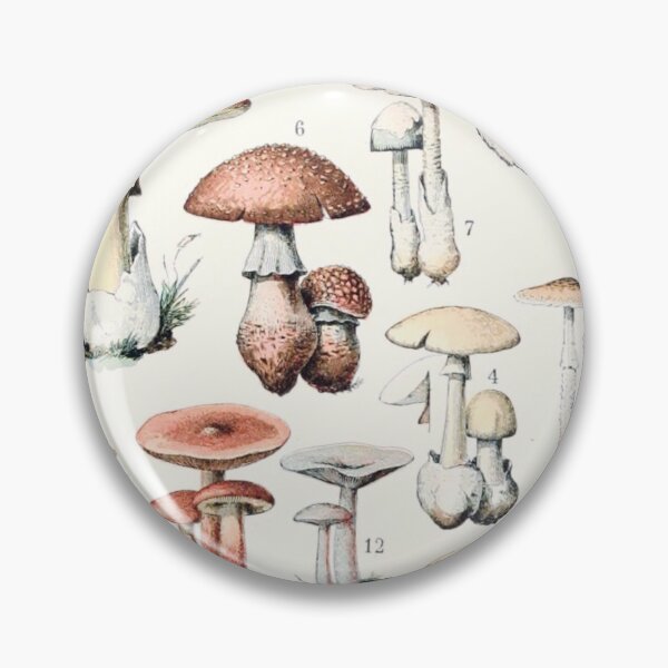 Item preview, Vintage Botanical Mushroom Illustration V.2 designed and sold by TheLykosApparel.