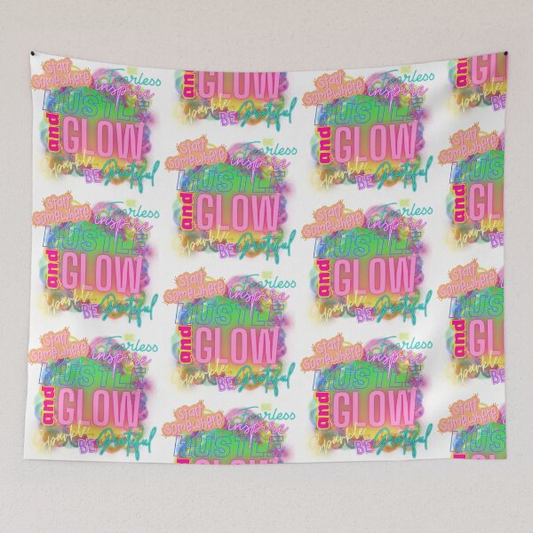 Item preview, Arte de graffiti Hustle and Glow designed and sold by TheTLCTrade.