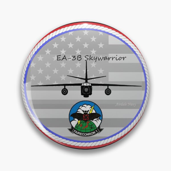 Item preview, EA-3B Skywarrior with Fleet Air Reconnaissance Squadron 1 Vintage Logo designed and sold by Airdale Navy.