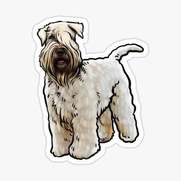 Vista previa del artículo con la obra «Perro Terrier De Trigo Con Revestimiento Blando», diseñado y vendido por whyitsme.